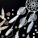 Black Wooden Shapes, Dreamcatcher, 19cm, 1pcs Woodcraft