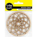 White Smoke Wooden Shapes, Dreamcatcher, 9cm, 2pcs Woodcraft
