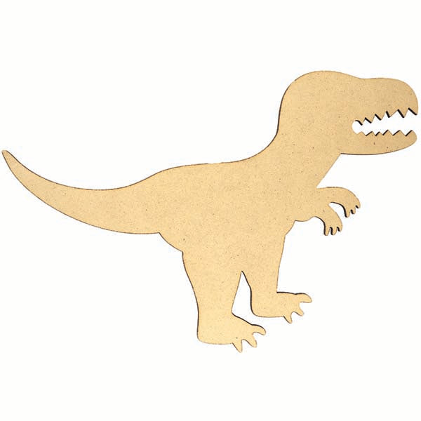 White Smoke Wooden Dinosaur, 25cm, 1pcs Woodcraft