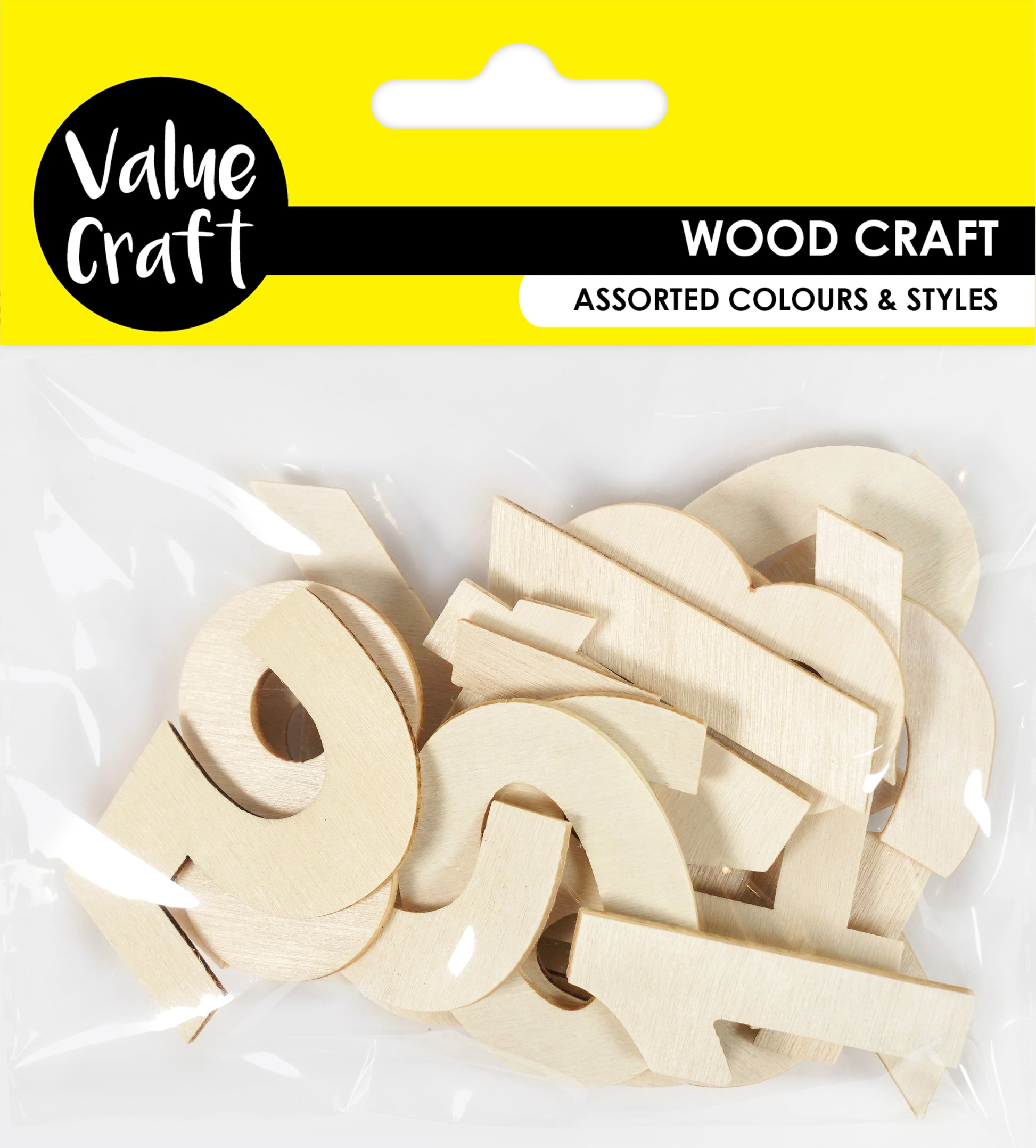 Lavender Wooden Shapes, Assorted Numbers, 20pcs Woodcraft