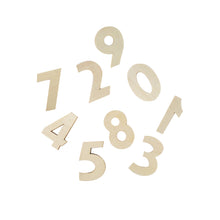 White Smoke Wooden Shapes, Assorted Numbers, 20pcs Woodcraft