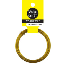 White Smoke Craft Wire Soft 24 Gauge Gold 15M Thread, String & Wire