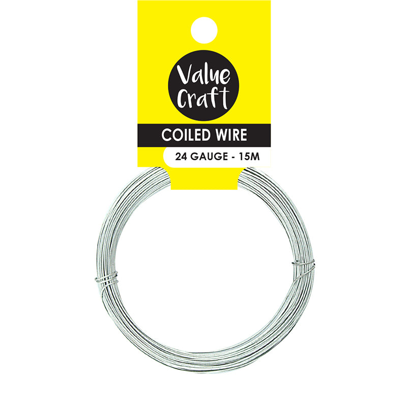 White Smoke Craft Wire Soft Silver 15M Thread, String & Wire