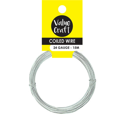 White Smoke Craft Wire Soft Silver 15M Thread, String & Wire