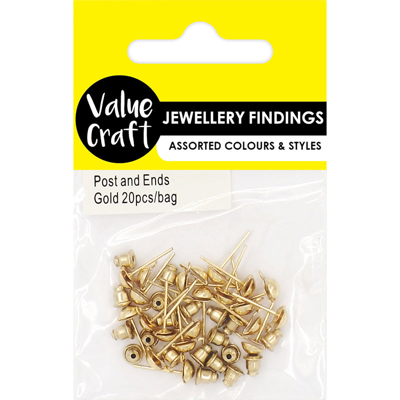 White Smoke Jewellery Findings Post And Ends Gold 20Pcs Charms and Pendants