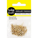 White Smoke Jewellery Findings Post And Ends Gold 20Pcs Charms and Pendants