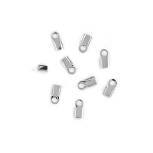 White Smoke Jewellery Findings 6Mm Chain Crimpers Silver 80Pc Charms and Pendants