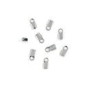 White Smoke Jewellery Findings 6Mm Chain Crimpers Silver 80Pc Charms and Pendants