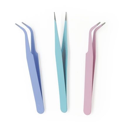 White Smoke Jewellery Findings Craft Tweezers Assorted 3Pcs Charms and Pendants
