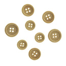 White Smoke Wooden Buttons, Assorted Sizes, 40pk Kids Craft Basics