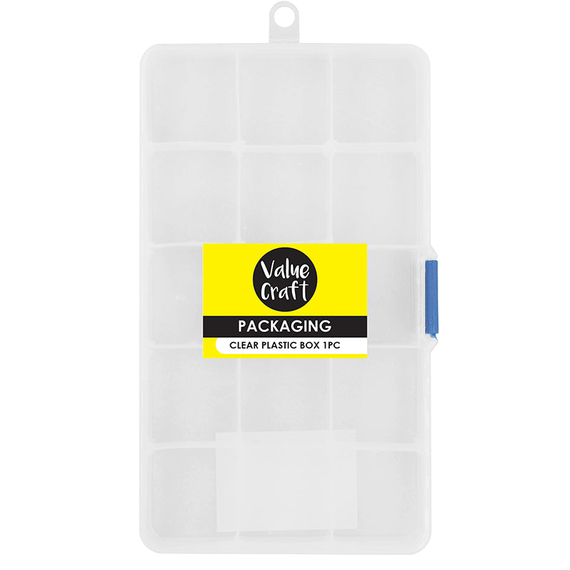 Lavender Plastic Boxes 17.6 X 10.2 X 2.2 1Pc Craft Basics