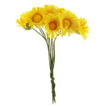 White Smoke Flower Daisy Yellow 10Pcs Floral Accessories