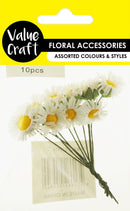 Flower Daisy White 10Pcs