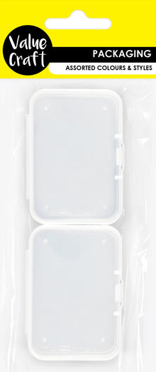 Lavender Container Mini 6cmx4cm Clear 2Pc Craft Basics