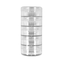 Light Gray Container Stacked Jars 3.5cm Clear 1Pc Craft Basics