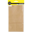 Dark Khaki Value Craft Paper Bags with Gusset Paper 21X12X8cm Brown 10 Piece Bags & Invitation