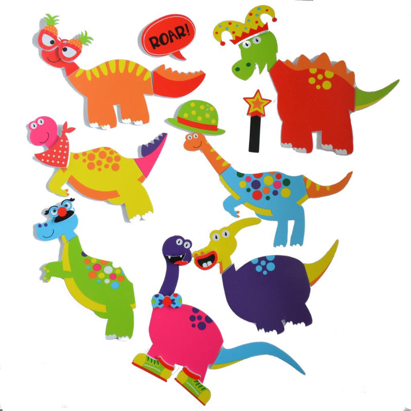 White Smoke Bath Time Stickers, Weird and Wonderful Dinosaurs Bath Time Fun