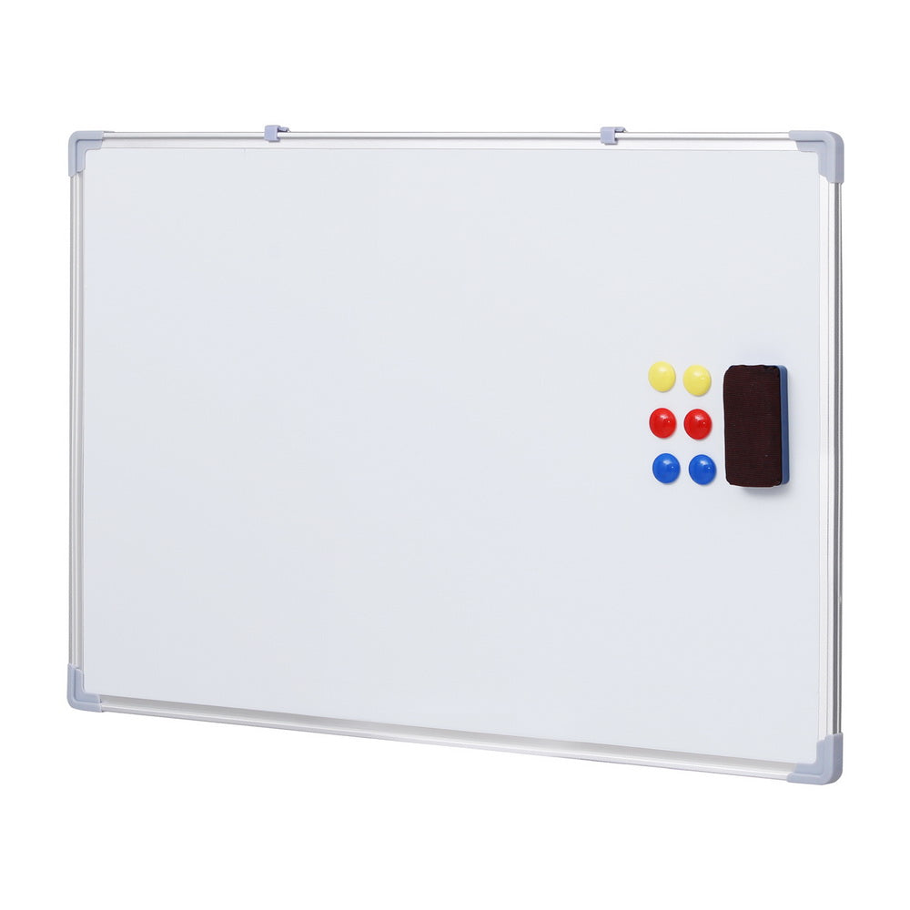 Lavender Magnetic Whiteboard 60x90cm Erase Board Marker Eraser Tray Home Office School