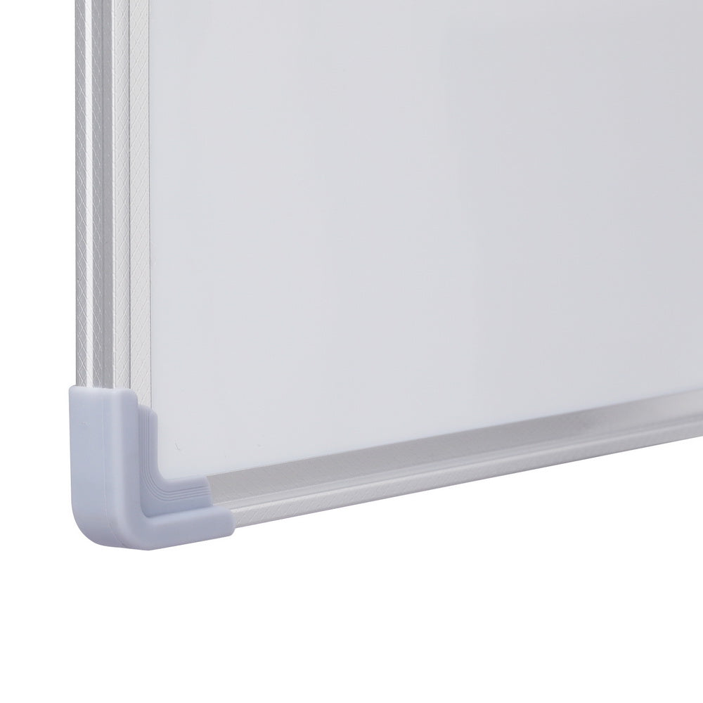 Light Gray Magnetic Whiteboard 60x90cm Erase Board Marker Eraser Tray Home Office School