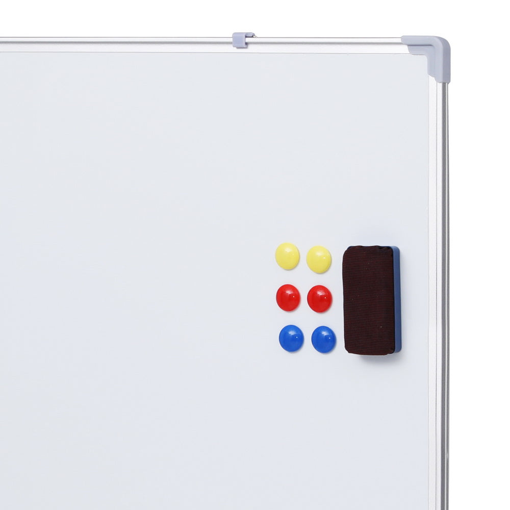 Lavender Magnetic Whiteboard 60x90cm Erase Board Marker Eraser Tray Home Office School