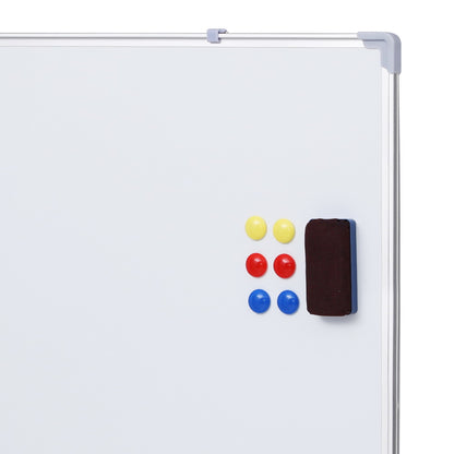 Lavender Magnetic Whiteboard 60x90cm Erase Board Marker Eraser Tray Home Office School