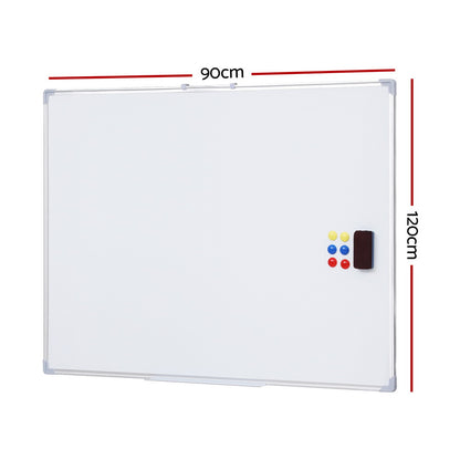 Lavender Magnetic Whiteboard 90x120cm Erase Board Marker Eraser Tray Home Office School Furniture > Office > Desks