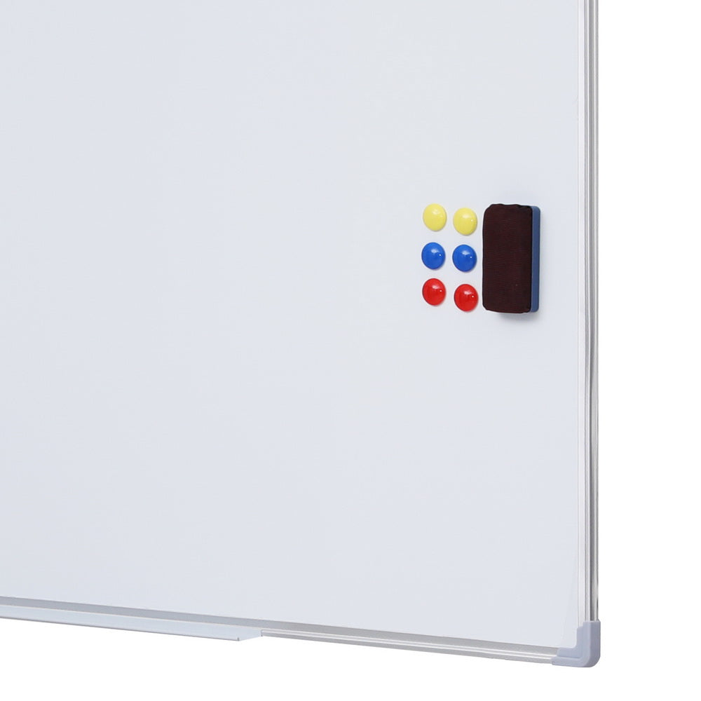 Lavender Magnetic Whiteboard 90x120cm Erase Board Marker Eraser Tray Home Office School Furniture > Office > Desks