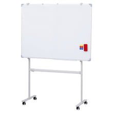 White Smoke 90x120cm Standing Whiteboard with Wheels Magnetic Double-Sided Erase Board