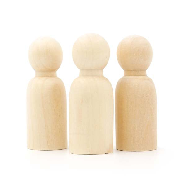 Wheat Wooden People, 3pcs Woodcraft