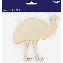 White Smoke Wooden Australian Animals, Emu, 1pcs Woodcraft
