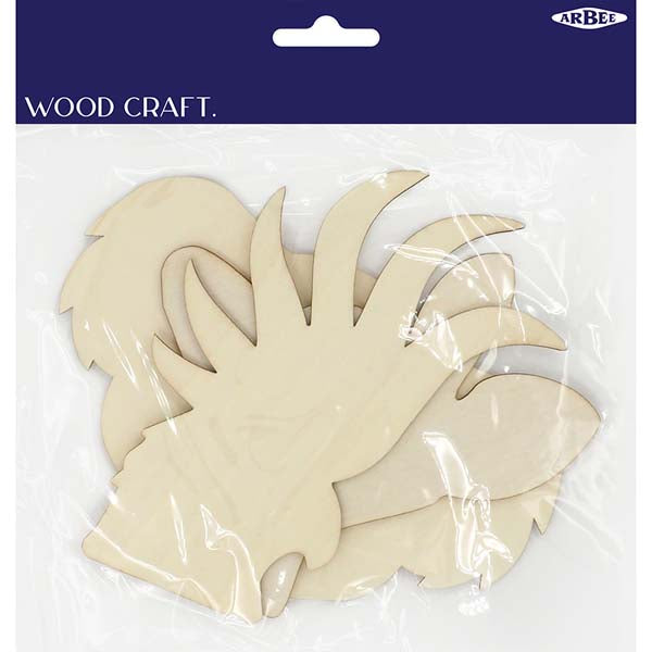 Wheat Wooden Australian Animal Heads, 3pcs Woodcraft