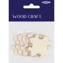 Lavender Wooden Puzzle Pieces, 6pcs Woodcraft