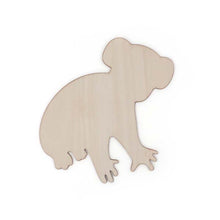 Gray Wooden Australian Animals, Koala, 1pcs Woodcraft