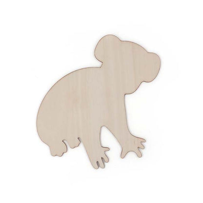 Gray Wooden Australian Animals, Koala, 1pcs Woodcraft