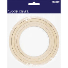 White Smoke Wooden Frames, Circle, 4pk Woodcraft