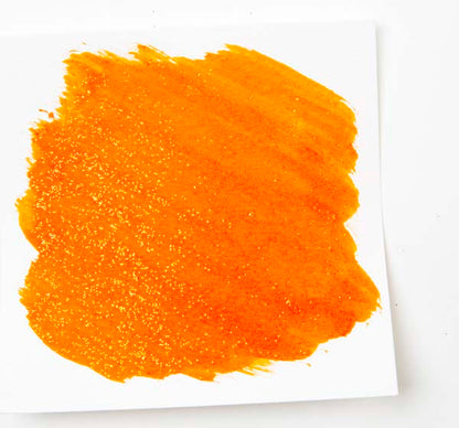 Dark Orange EC Washable Glitter Watercolour 250ml Orange Kids Paints