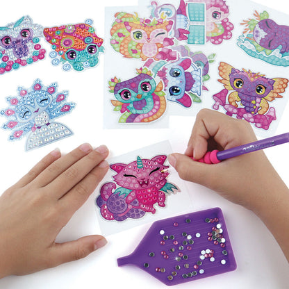 White Smoke Nebulous Stars Dazzling Stickers Craft Kits