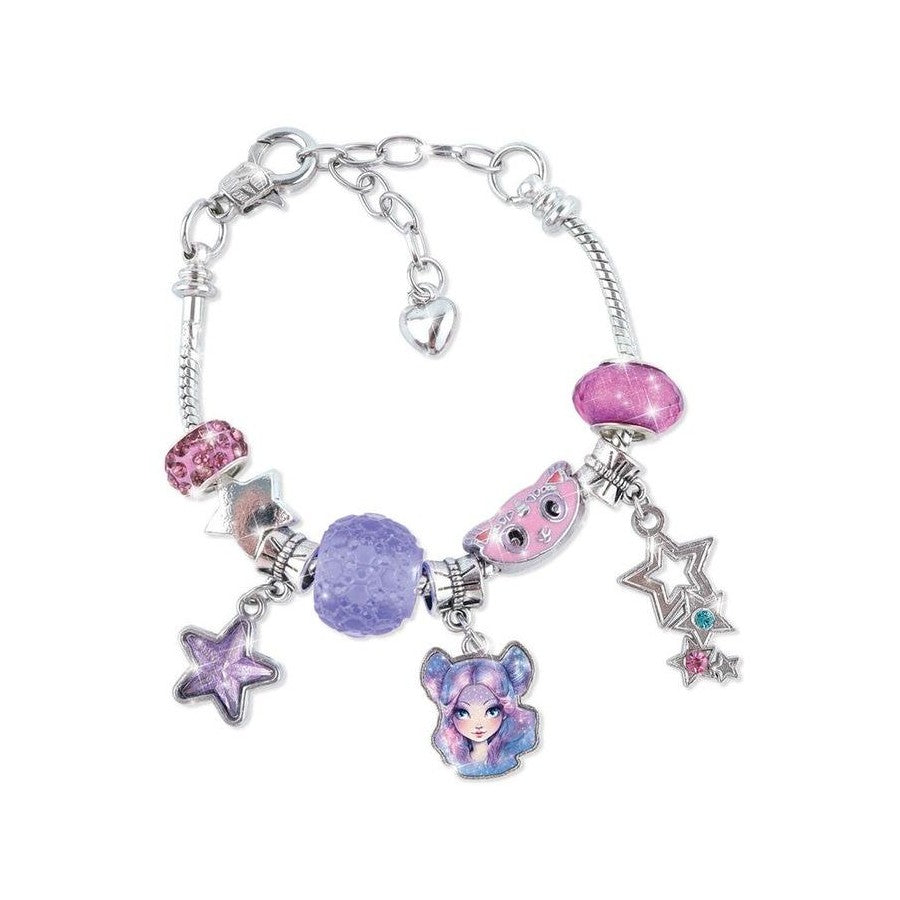 White Smoke Nebulous Stars Charm Bracelet Set Craft Kits