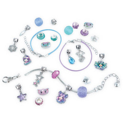 White Smoke Nebulous Stars Charm Bracelet Set Craft Kits