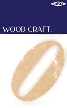 White Smoke Wooden Numbers  0 Woodcraft