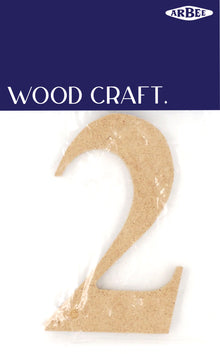 White Smoke Wooden Numbers  2 Woodcraft