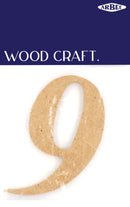White Smoke Wooden Numbers  9 Woodcraft