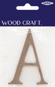 Lavender Wooden Alphabet Letter  A Woodcraft