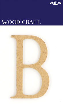 White Smoke Wooden Alphabet Letter  B Woodcraft