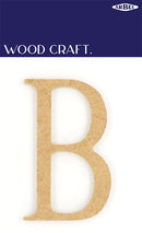 White Smoke Wooden Alphabet Letter  B Woodcraft