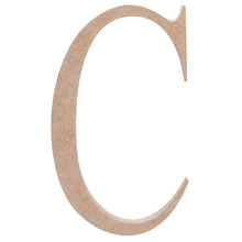 White Smoke Wooden Alphabet Letter  C Woodcraft