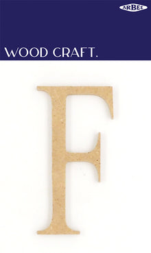 White Smoke Wooden Alphabet Letter  F Woodcraft