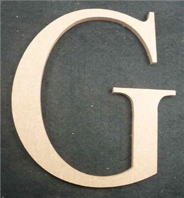 Dim Gray Wooden Alphabet Letter  G Woodcraft