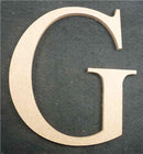 Dim Gray Wooden Alphabet Letter  G Woodcraft