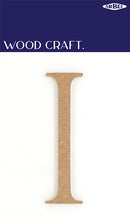 White Smoke Wooden Alphabet Letter  I Woodcraft